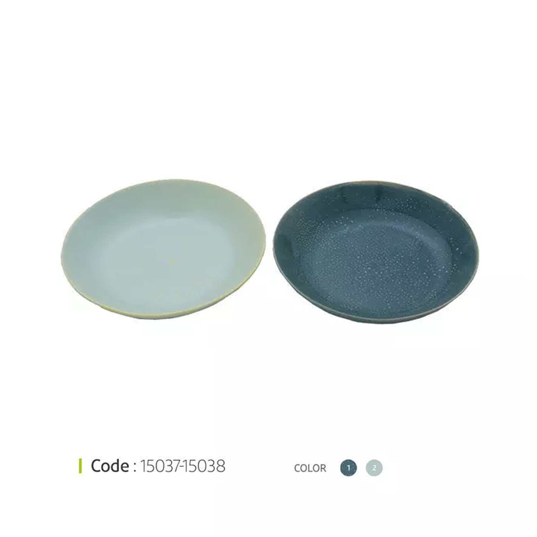 41118-0041118_-19-15038m-end بشقاب گود زیرو خال دار 19 سانت وایت پلیت کد 15038m یک عددی end - تصویر 1