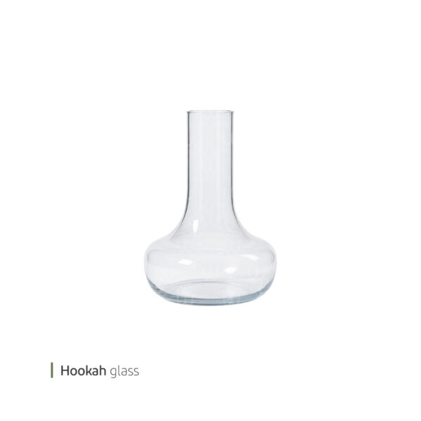 شیشه قلیان تکی وایت پلیت کد 07174 یک عددی(بدون رینگ)