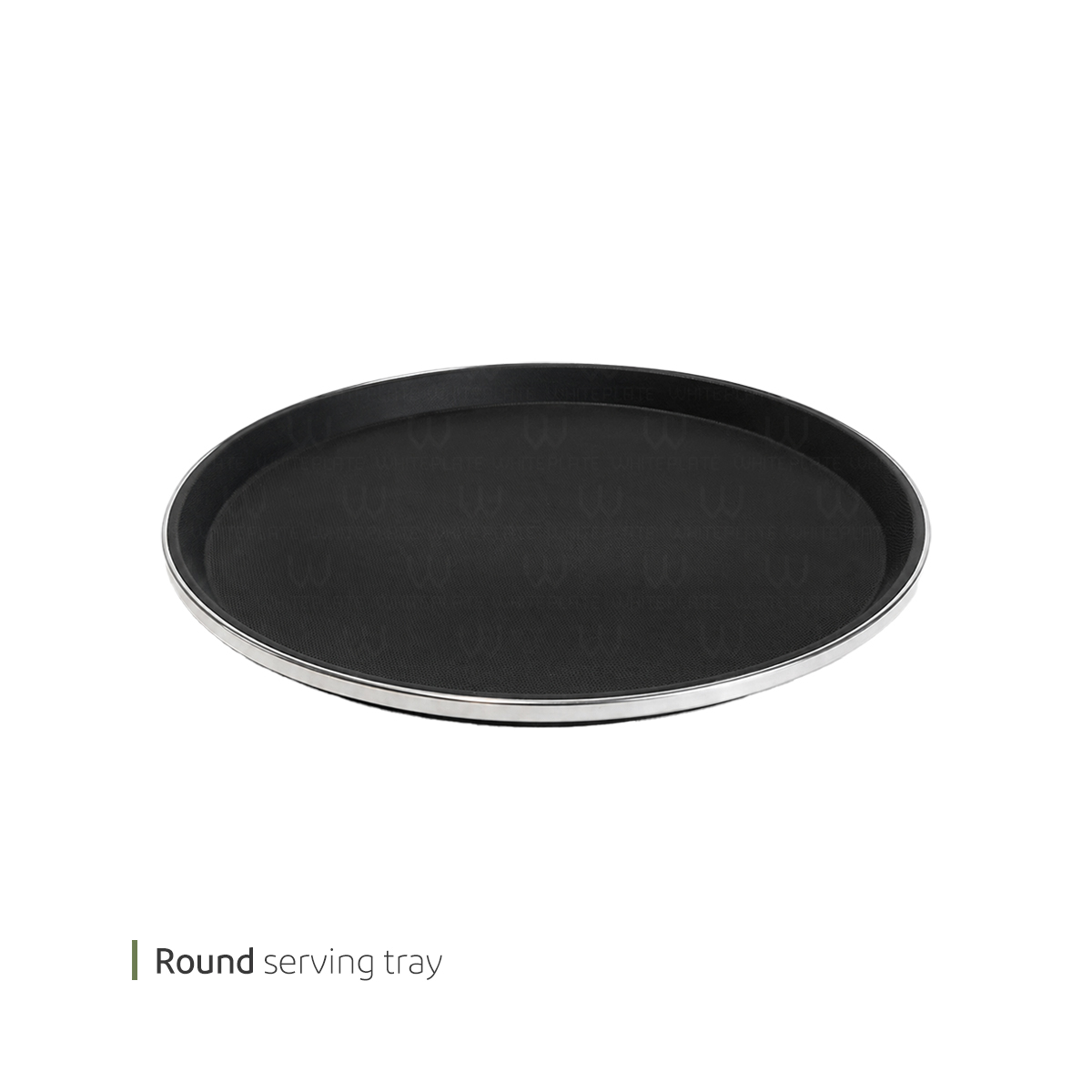 سینی استپ دار گرد لبه استیل 40 سانت وایت پلیت کد 97.637905 یک عددی