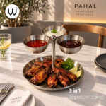 مزه خوری دو طبقه تیری این وان وایت پلیت کد 97.637818 یک عددی - تصویر 2