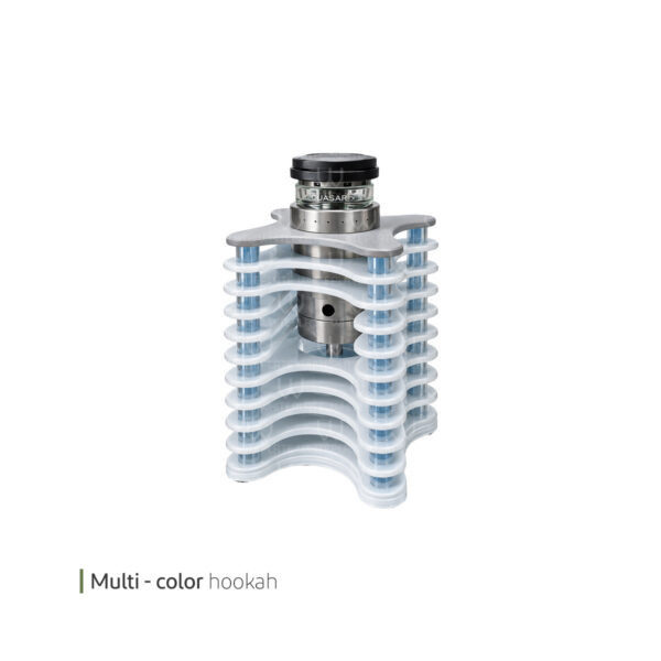 قلیان استیج هفت رنگ  وایت پلیت با کد  7289 یک عددی