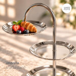 استند استیل مزه خوری سه طبقه امبرلا وایت پلیت کد 97.637815 یک عددی - تصویر 3