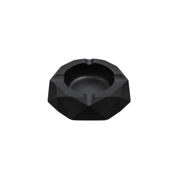 زیر سیگاری سنگی چند ضلعی مشکی وایت پلیت کد p13766m یک عددی