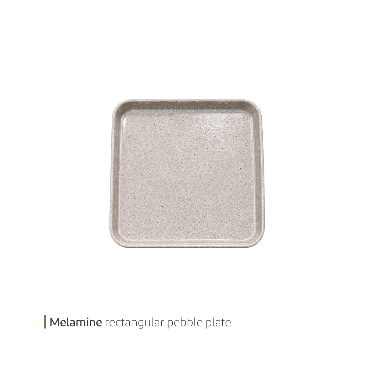 44629-0044629_-20-642020- بشقاب ملامین مربع پبل 20 سانت وایت پلیت کد 64.2020 یک عددی - تصویر 1