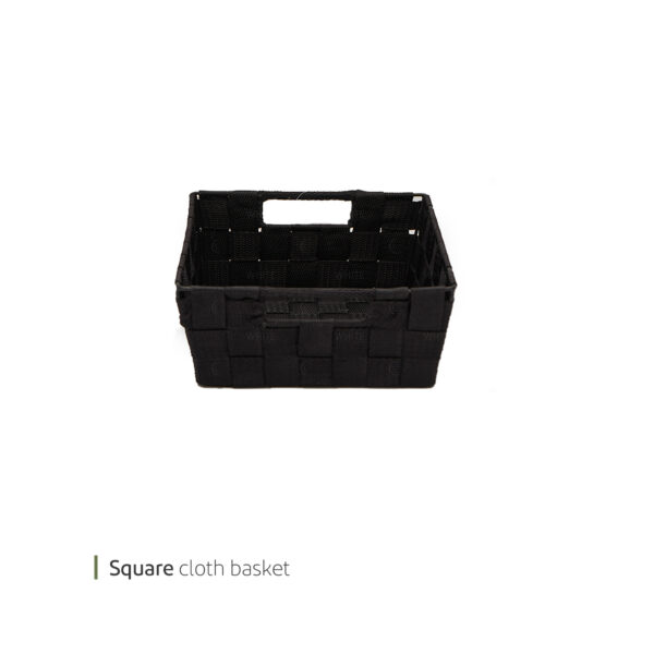 سبد نان پارچه ای مربع دو دسته 20 سانت وایت پلیت کد 12274.1m یک عددی