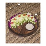 بشقاب چوبی گرد 25 سانت وایت پلیت کد 8528 یک عددی - تصویر 3