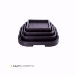 سينی چوبی مربع پایه دار 35 سانت وایت پلیت کد 8533 یک عددی - تصویر 2